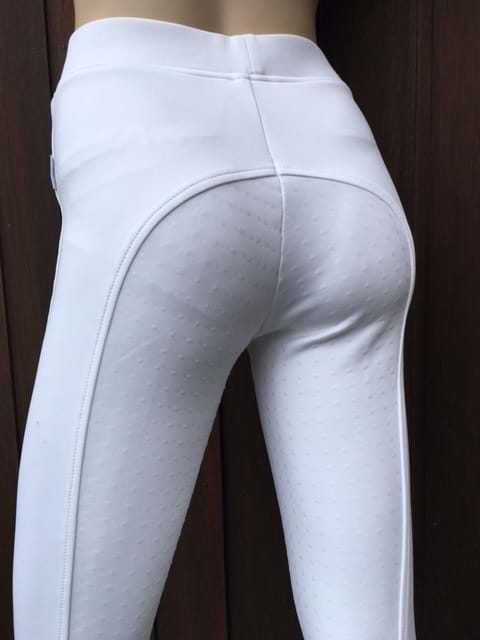 white lycra tights